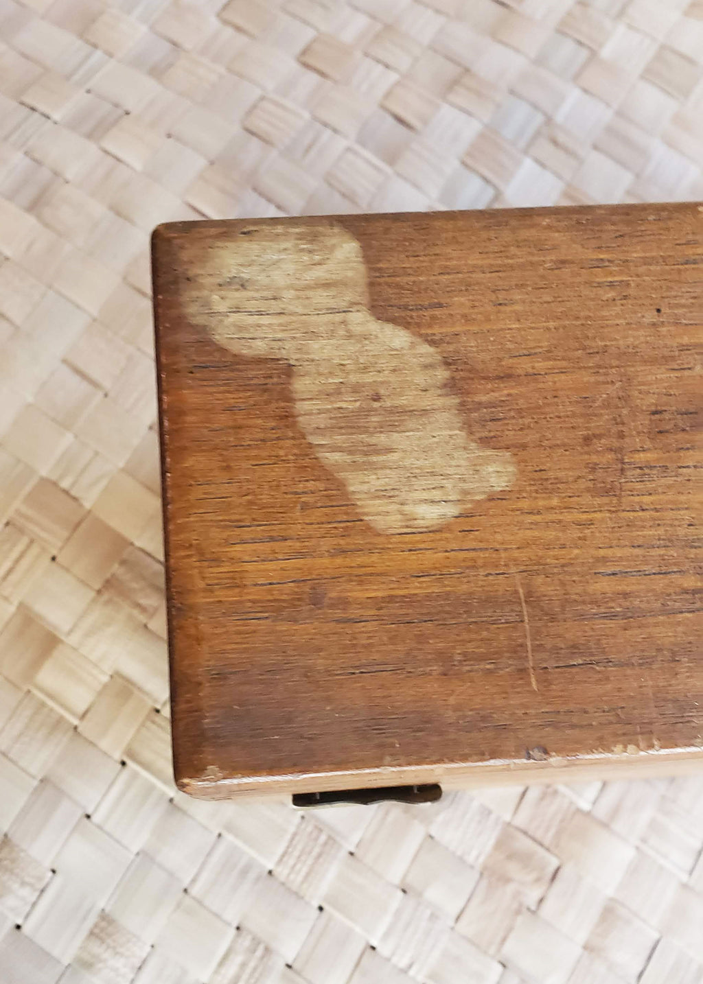 Vintage Wood Recipe Box