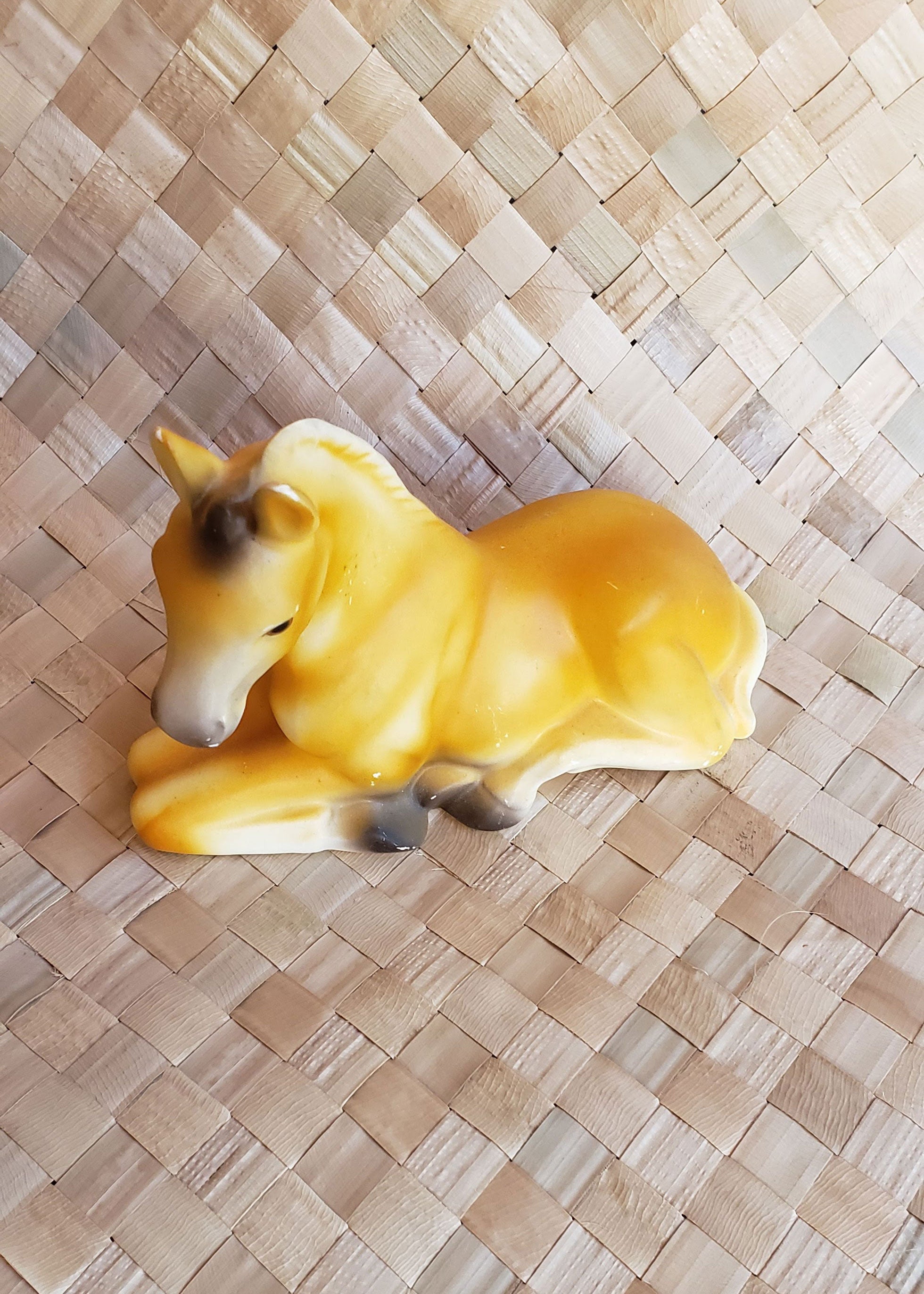 Vintage Porcelain Horse Figure