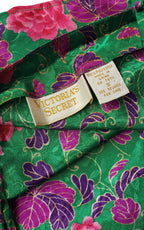90s Victoria's Secret Cropped Camisole - Green/Pink Floral