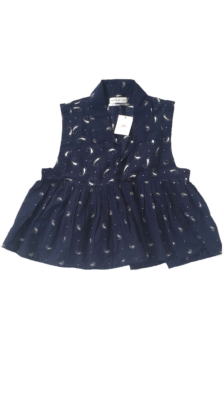 Urban Outfitters Navy Babydoll Top (NWTs)
