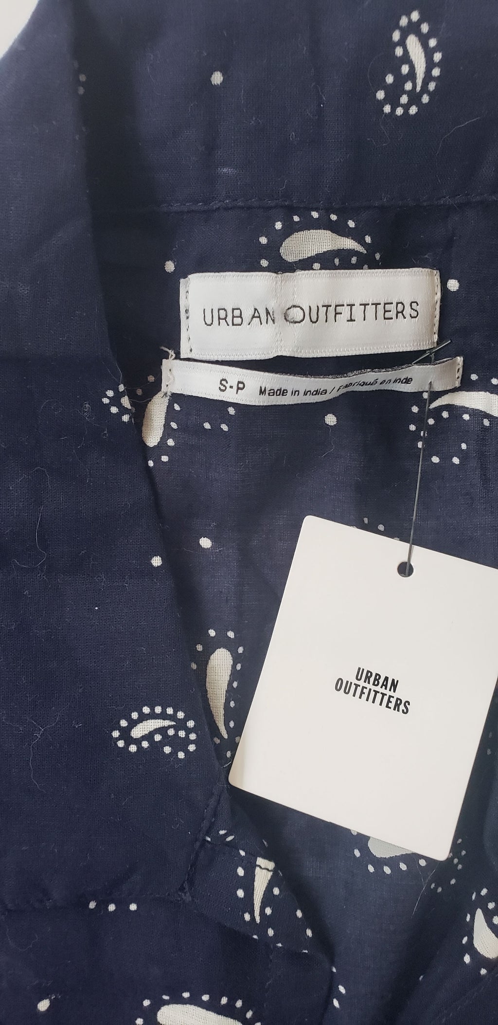 Urban Outfitters Navy Babydoll Top (NWTs)