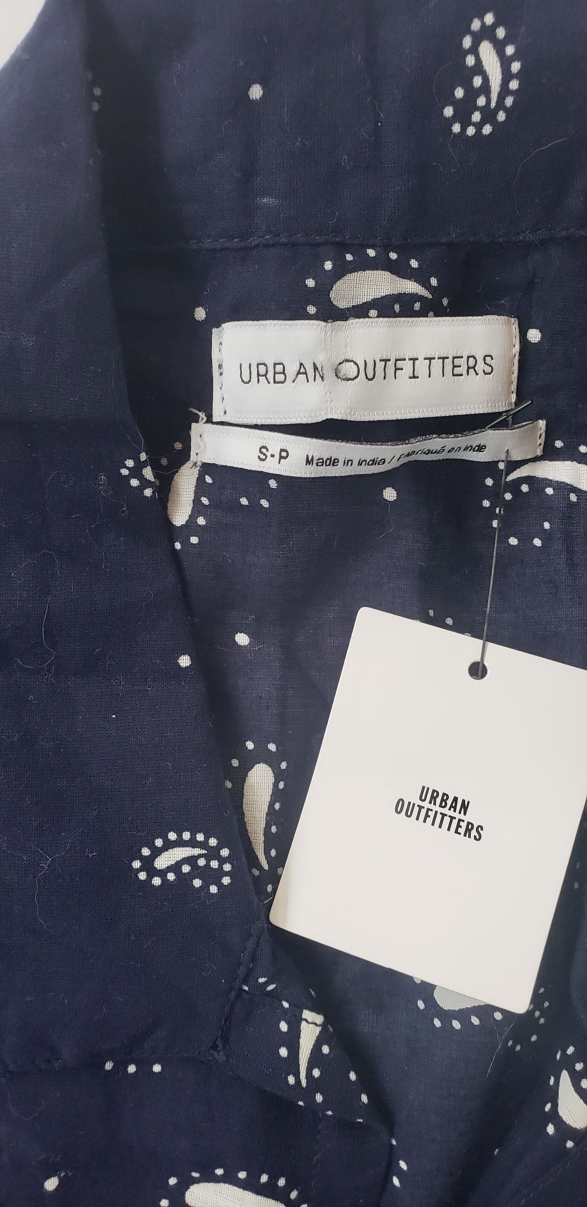 Urban Outfitters Navy Babydoll Top (NWTs)