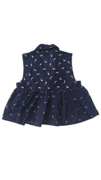 Urban Outfitters Navy Babydoll Top (NWTs)
