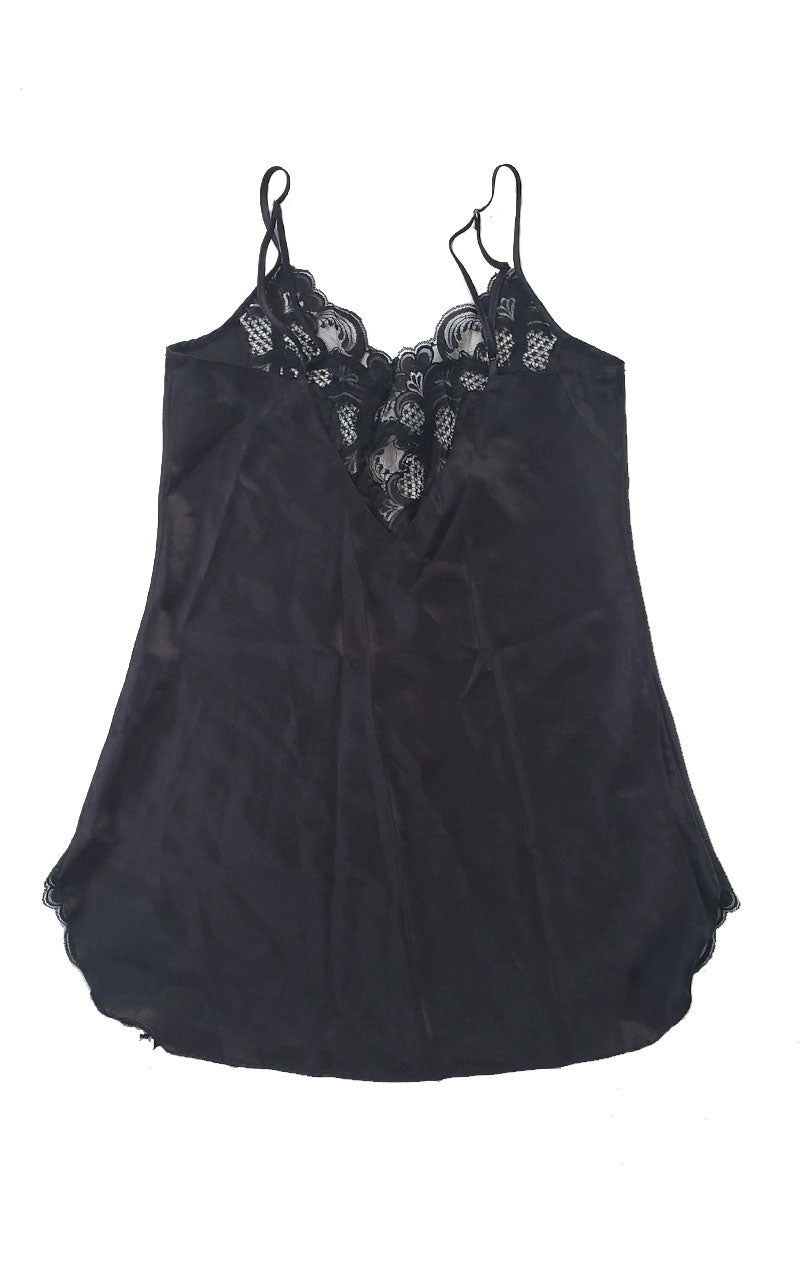90s mini slip dress Kinley Slip Dress in 90's Daisy Black and White