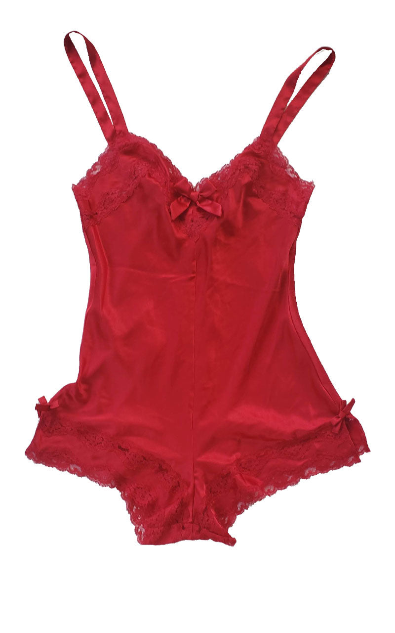 90s Victoria's Secret Angels Satin & Lace Romper