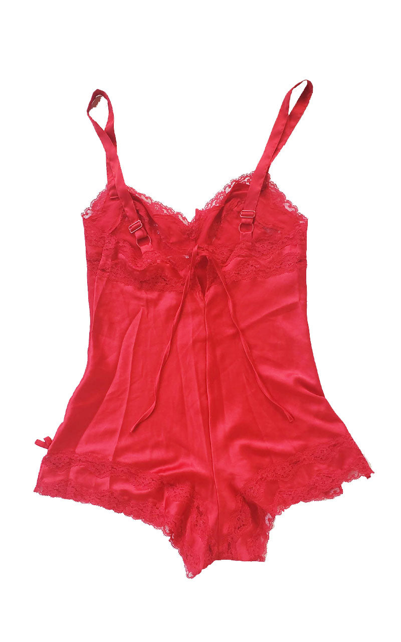 90s Victoria's Secret Angels Satin & Lace Romper