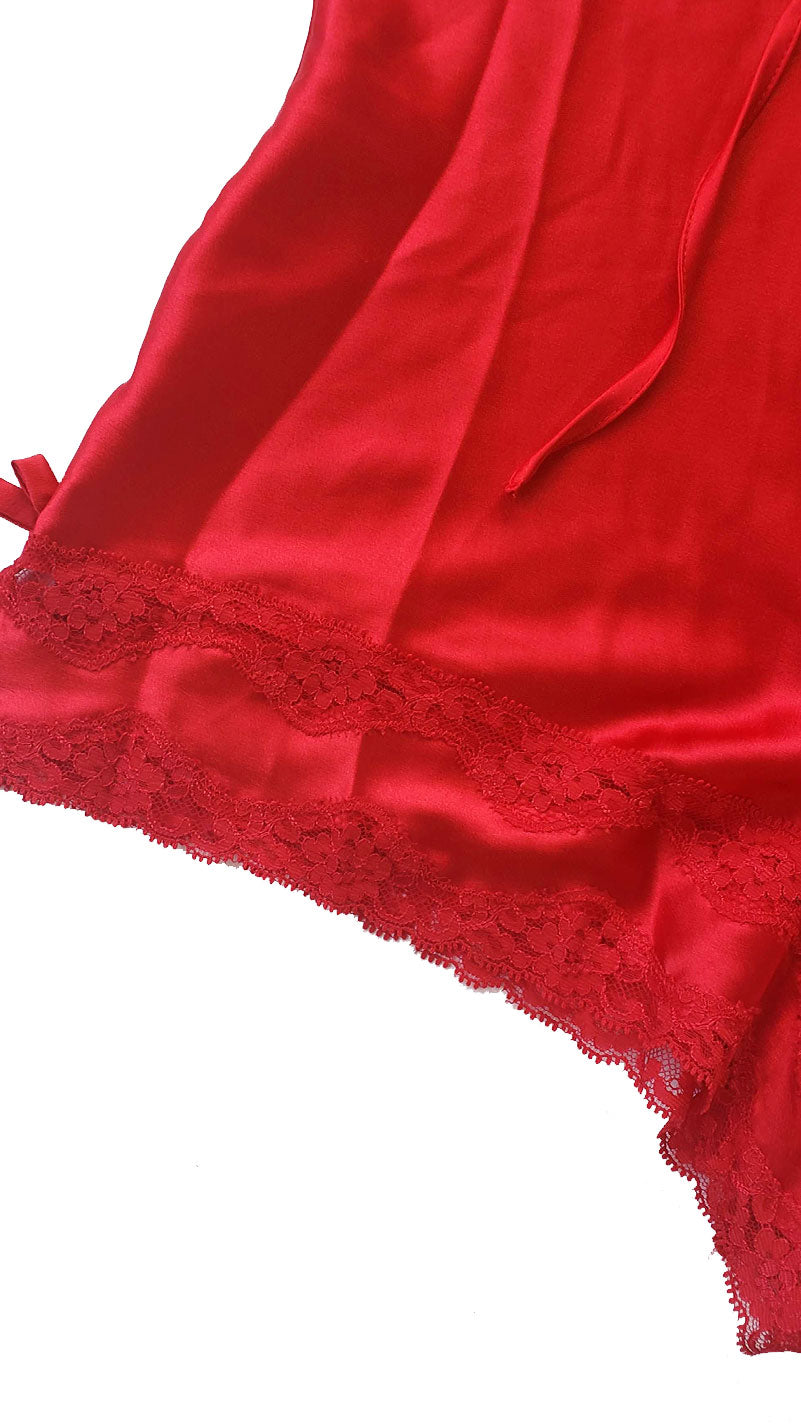 90s Victoria's Secret Angels Satin & Lace Romper