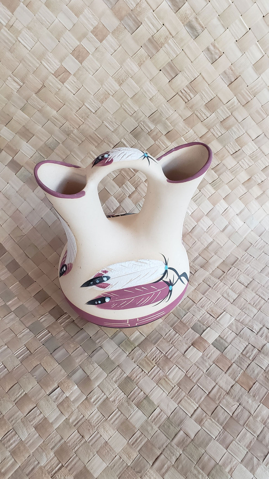 Betty Selby Artist Signed Native American Wedding Vase