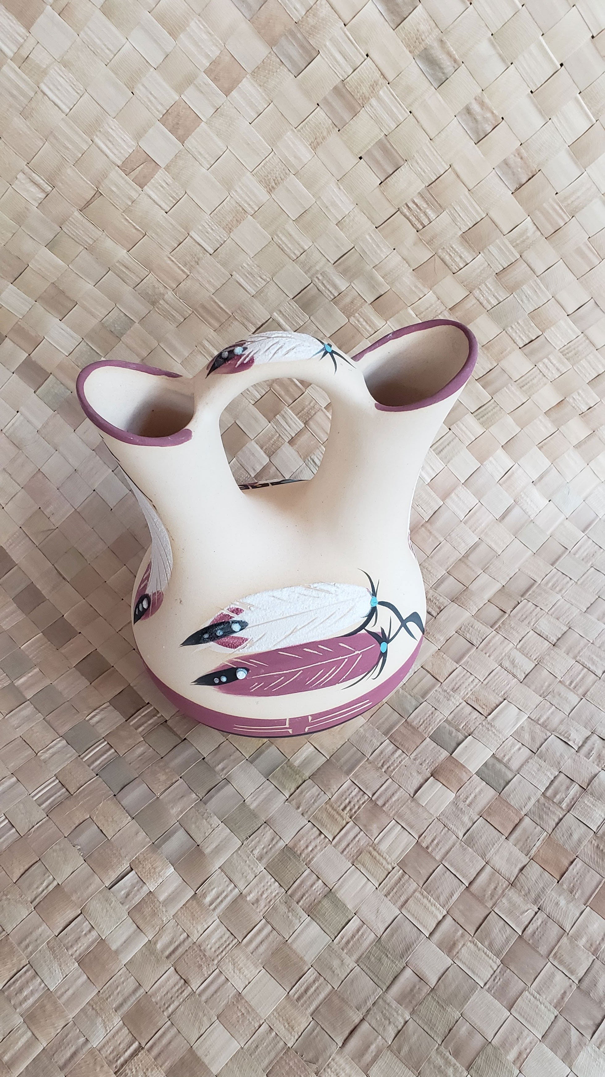 Betty Selby Artist Signed Native American Wedding Vase