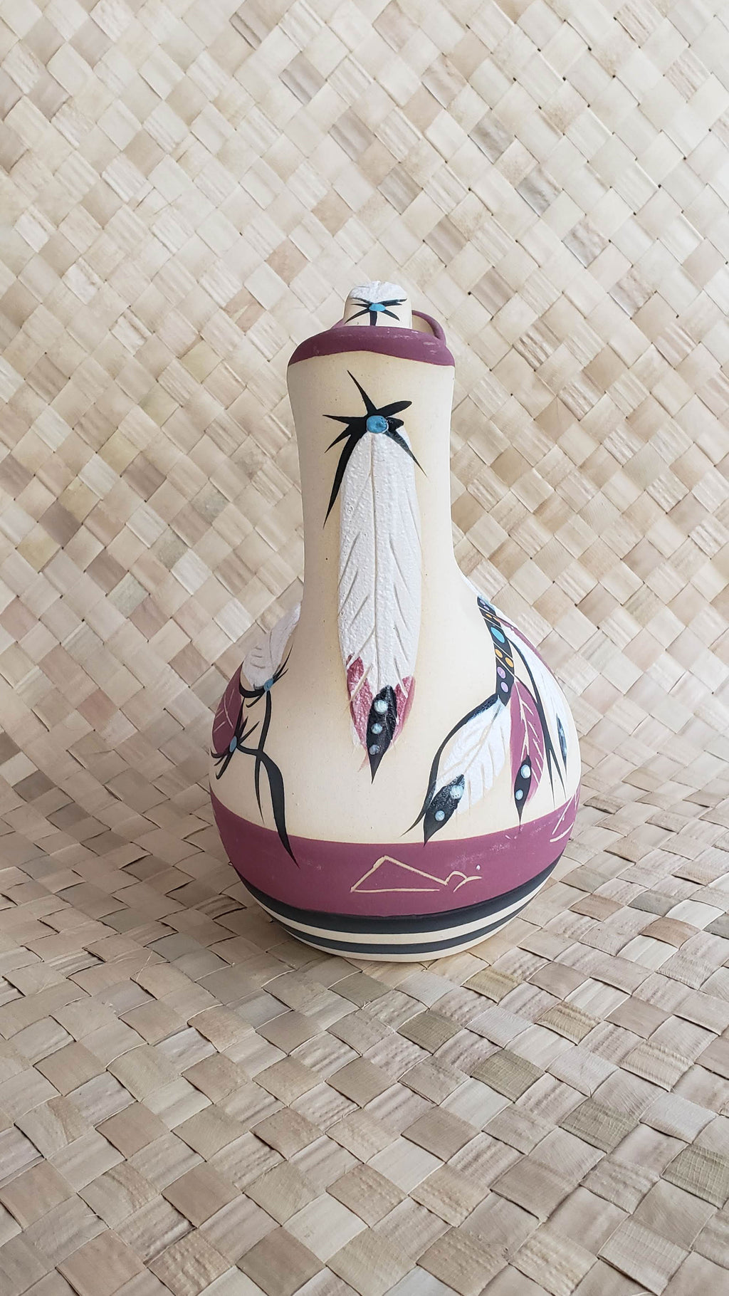 Betty Selby Artist Signed Native American Wedding Vase