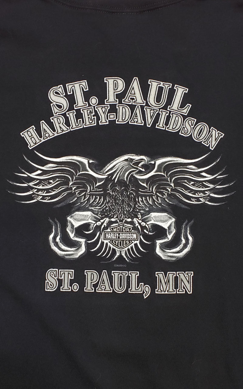 Rare Wolf Harley Tee - St Paul, MN