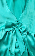 90s Victoria's Secret Satin Peplum Teddy (Green or Royal)
