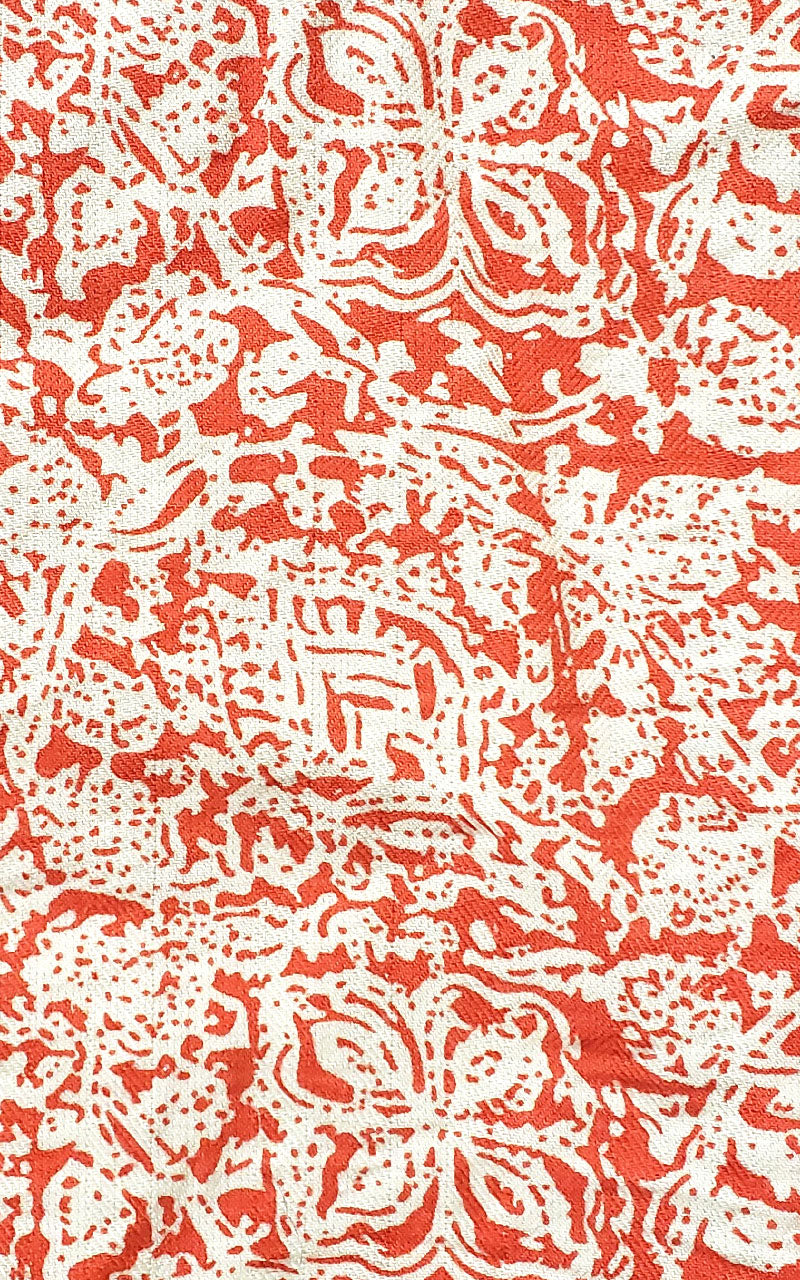 Vintage Silk circa 1969 Men's Tropical Print Buttondown