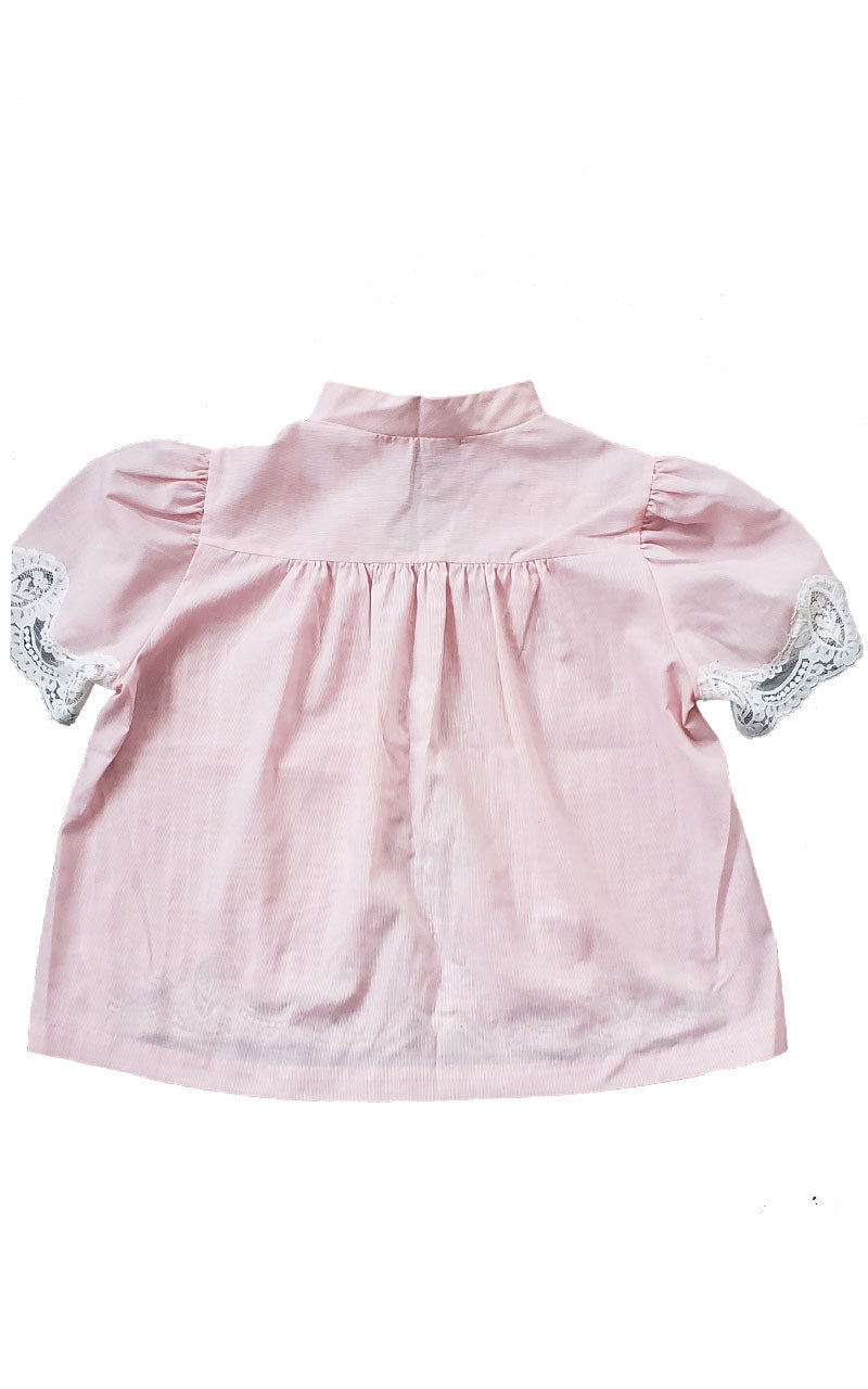 Rare 1970s Lily of France Pinstriped Bed Jacket