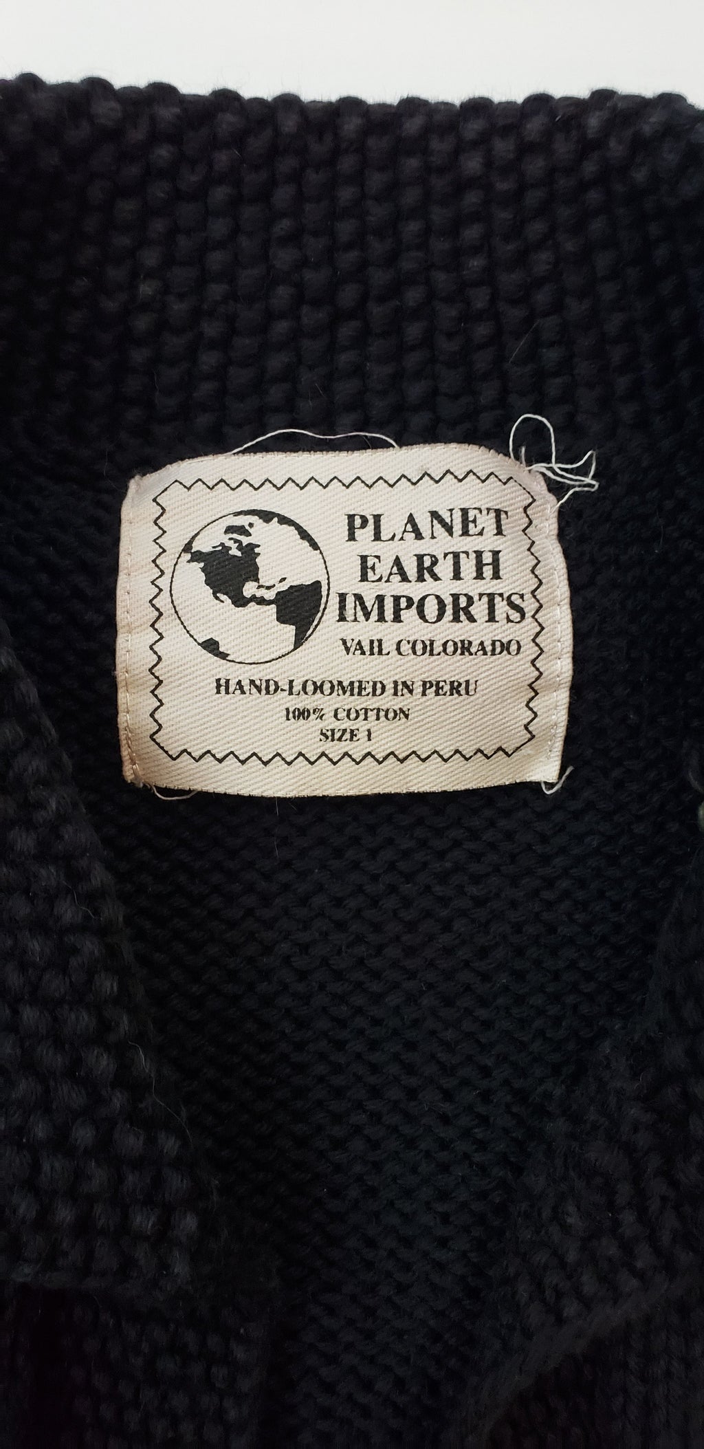 Rare Planet Earth Imports Embroidered Cardigan