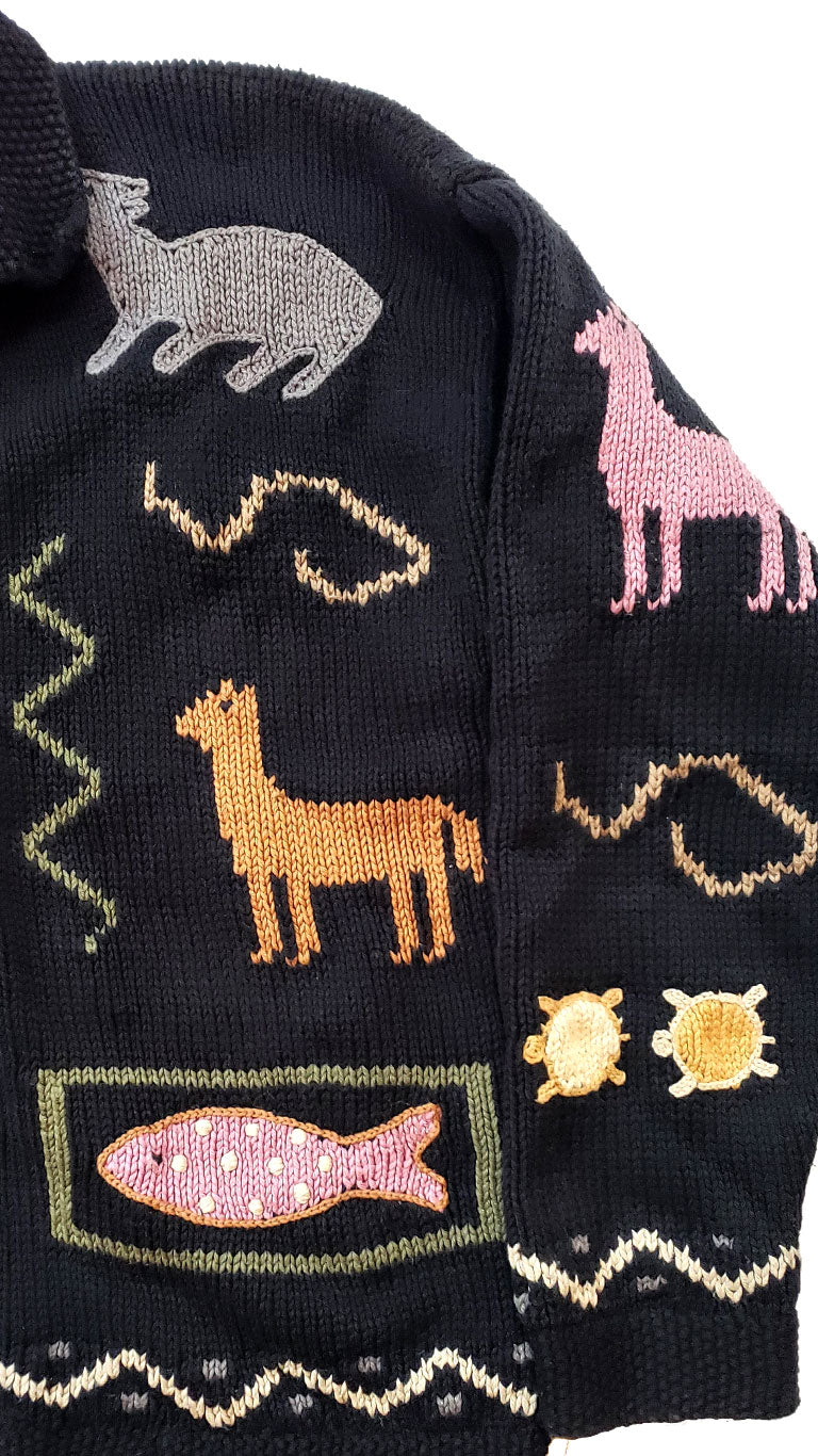 Rare Planet Earth Imports Embroidered Cardigan