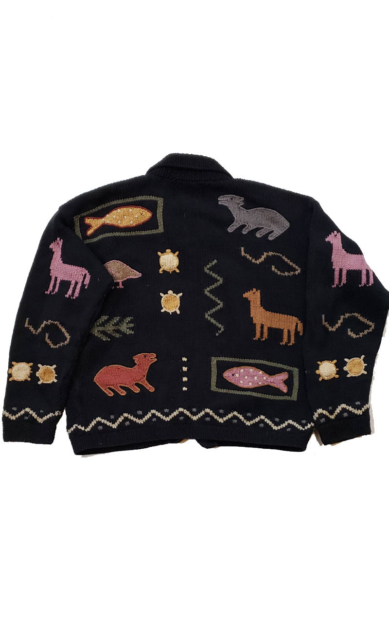 Rare Planet Earth Imports Embroidered Cardigan