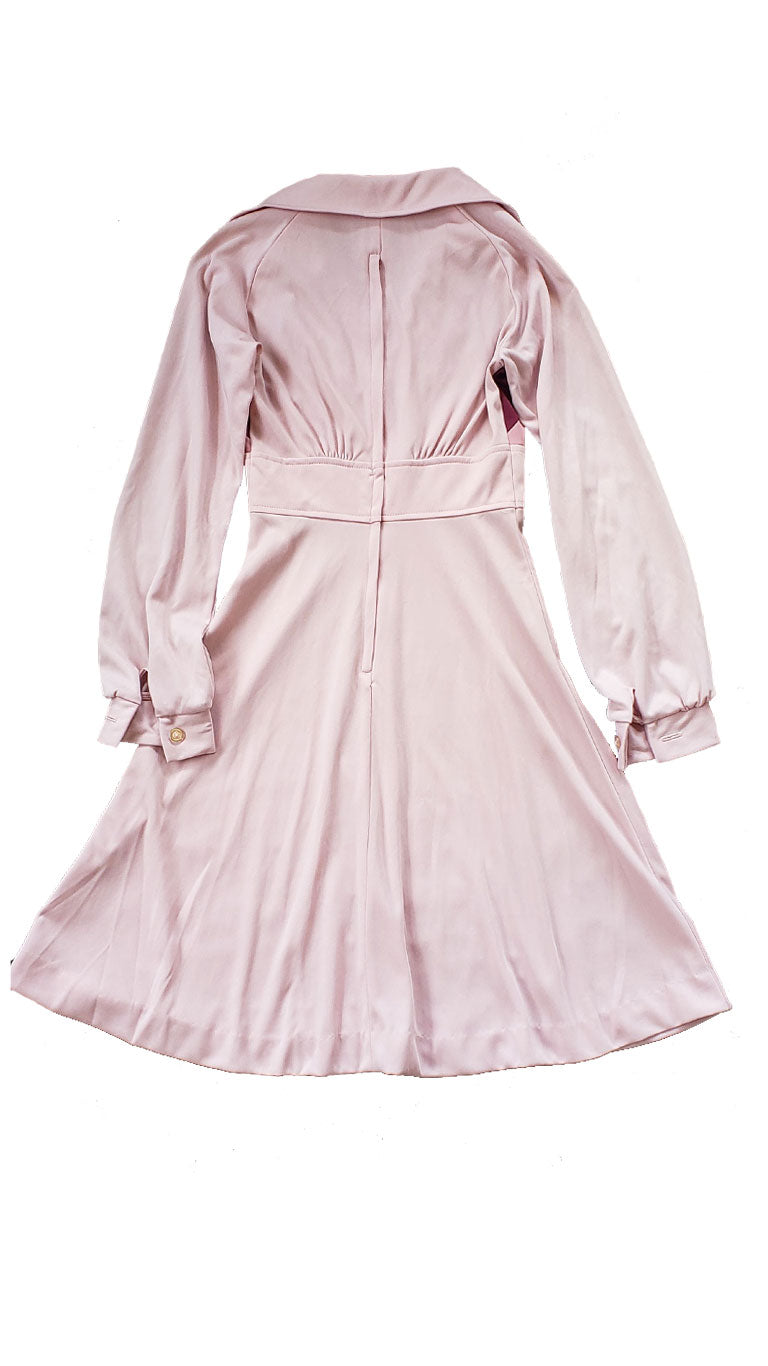 Vintage Blush Pink 70s Dress