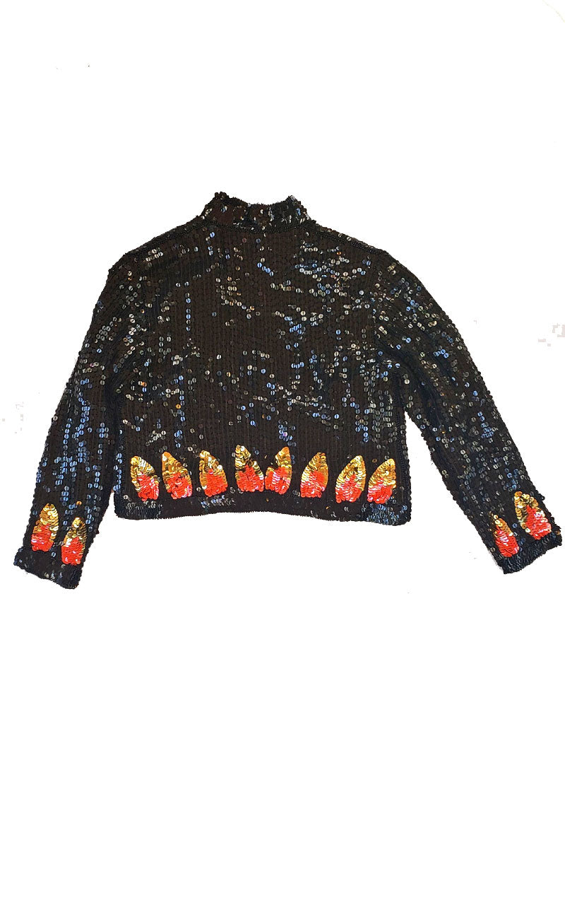 Vintage Girl's Sequined Jacket