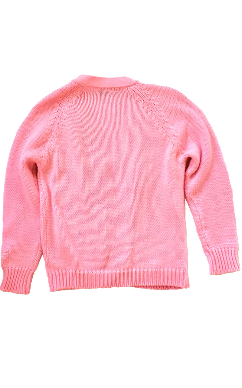Vintage KMart Bubblegum Pink Cardigan Sweater