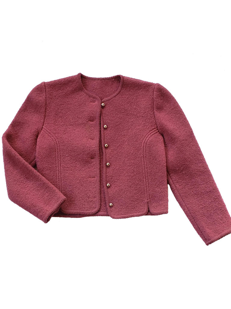 Rose Bouclé Wool Jacket