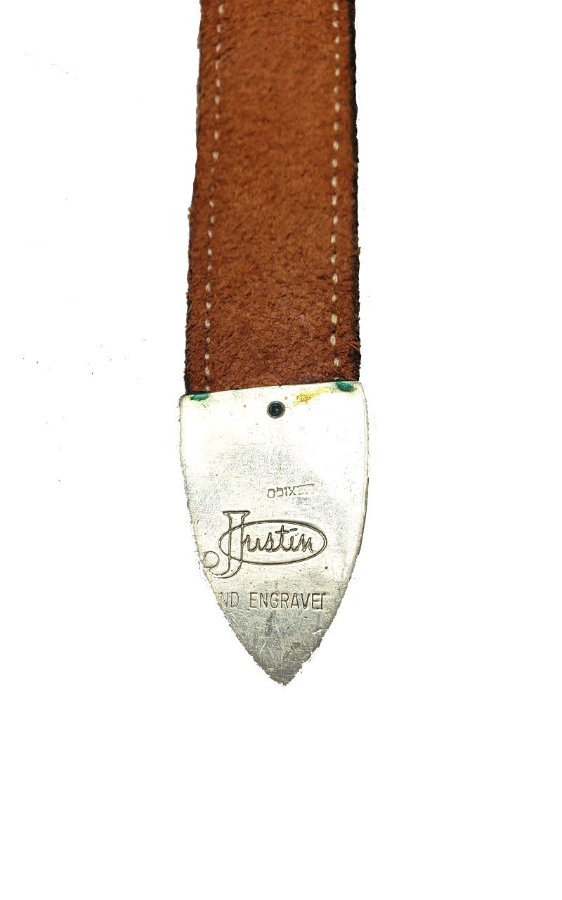 Red Leather Heart Buckle Belt