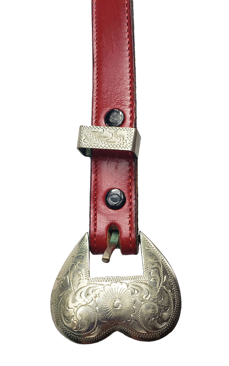 Red Carnelian Sterling Silver Belt Buckle — Leslie Herbert Jewelry