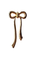 80s Gold Tied Bow Earrings