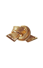 80s Gold Tied Knot Clip-on Earrings