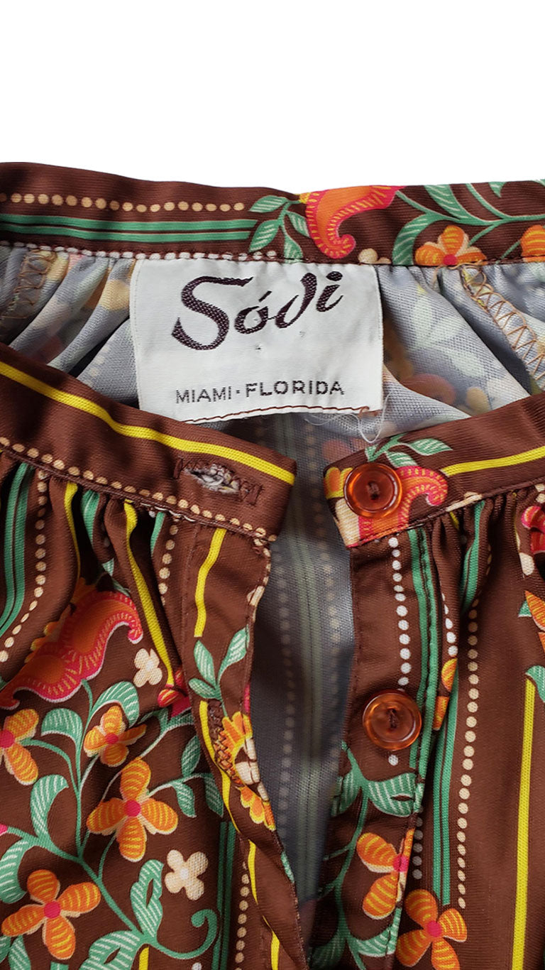 Vintage Sodi Miami Florida Condo Blouse