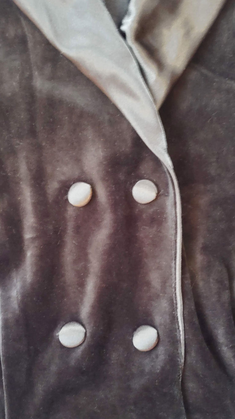 Vintage 80s LizSport Black Velvet Jumpsuit