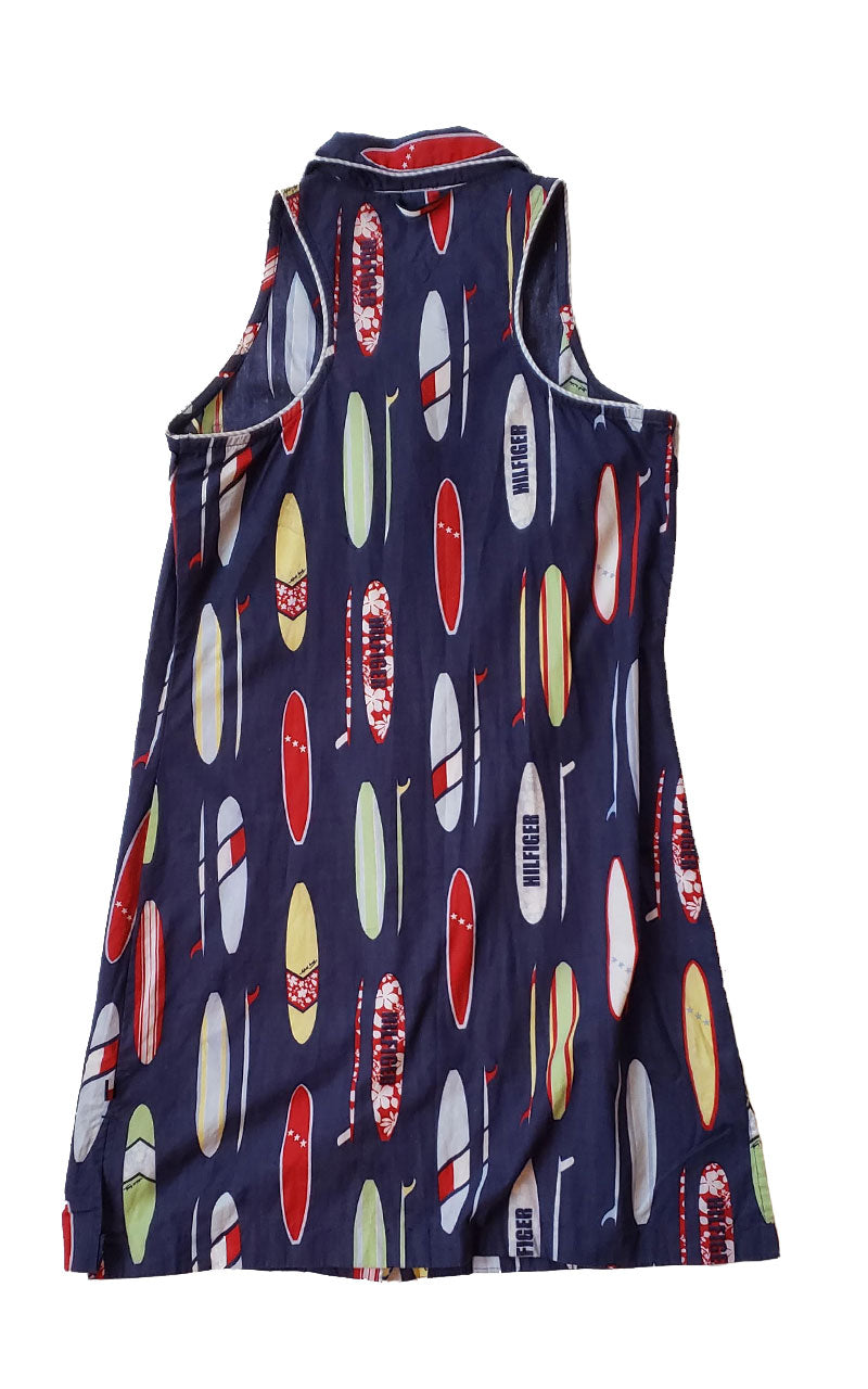Rare Vintage Tommy Hilfiger Surf Print Shirt Dress