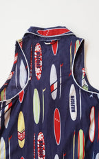 Rare Vintage Tommy Hilfiger Surf Print Shirt Dress