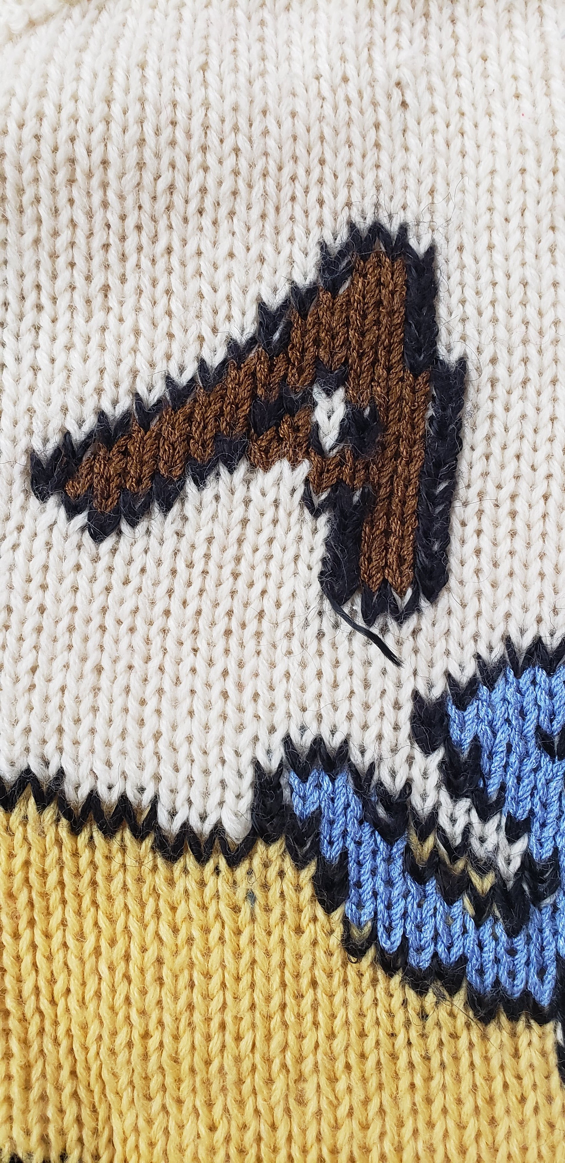 Rare Vintage TEXAS Wool Hand Loomed Sweater