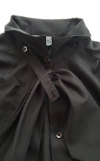 Vintage 70s Removable Neck Tie Blouse