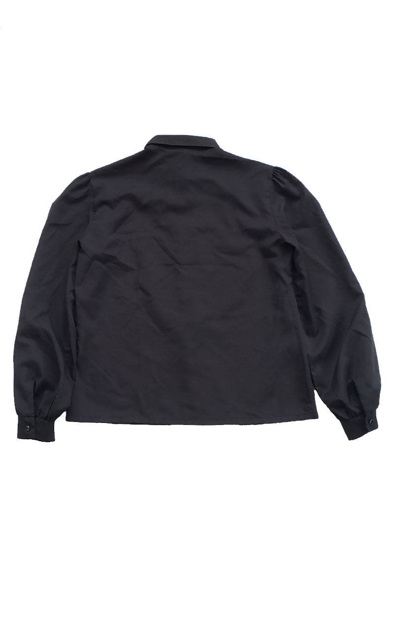 Vintage 70s Removable Neck Tie Blouse