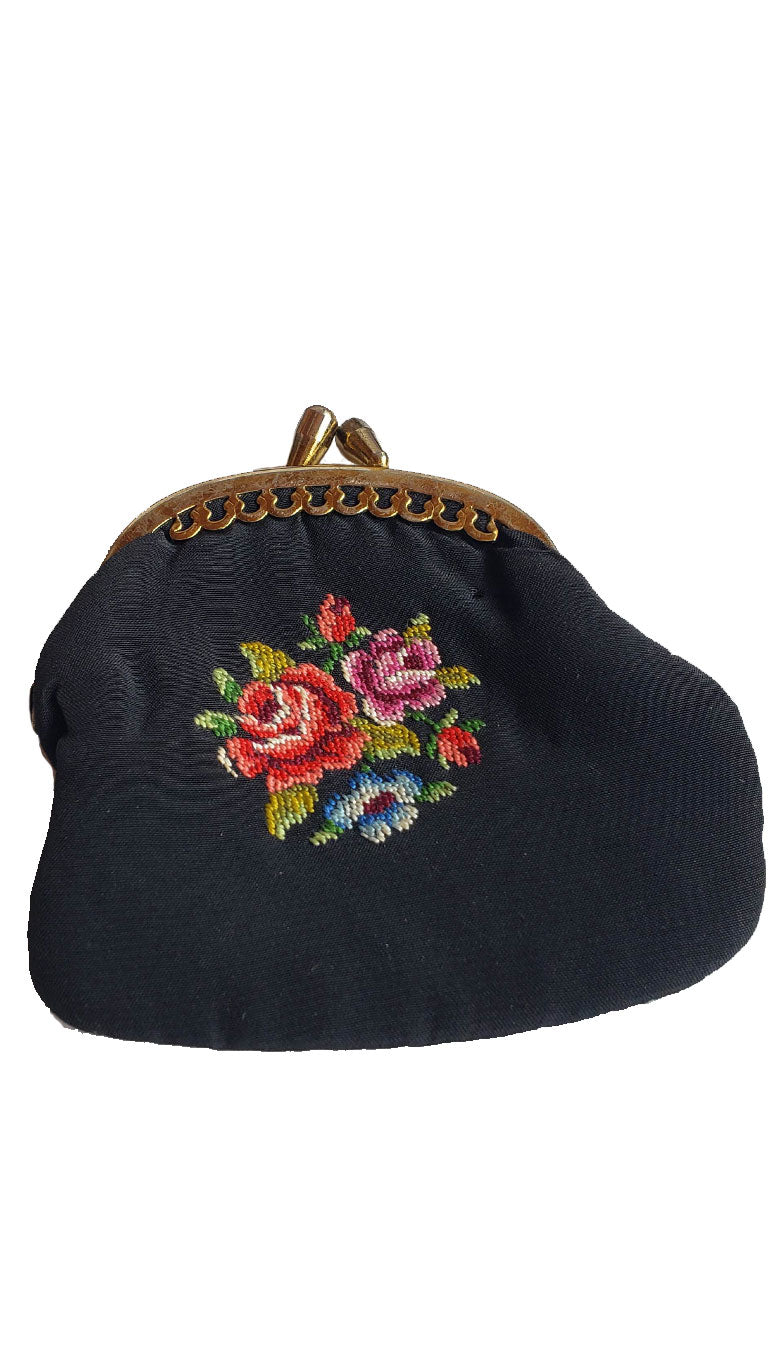 Vintage Embroidered Coin Purse