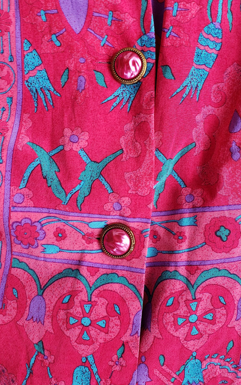 Vintage Anne Crimmins for UMI Collections Hot Pink Blazer