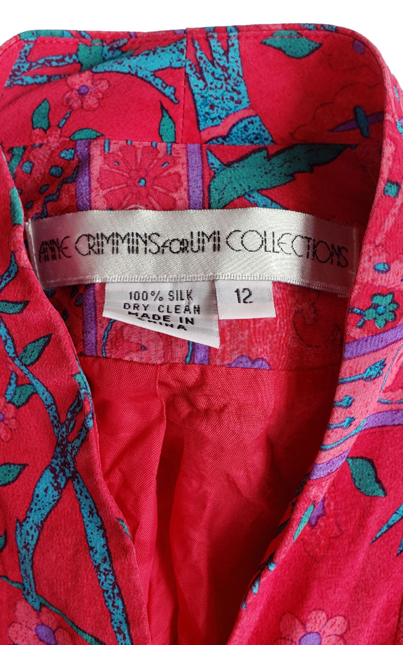 Vintage Anne Crimmins for UMI Collections Hot Pink Blazer