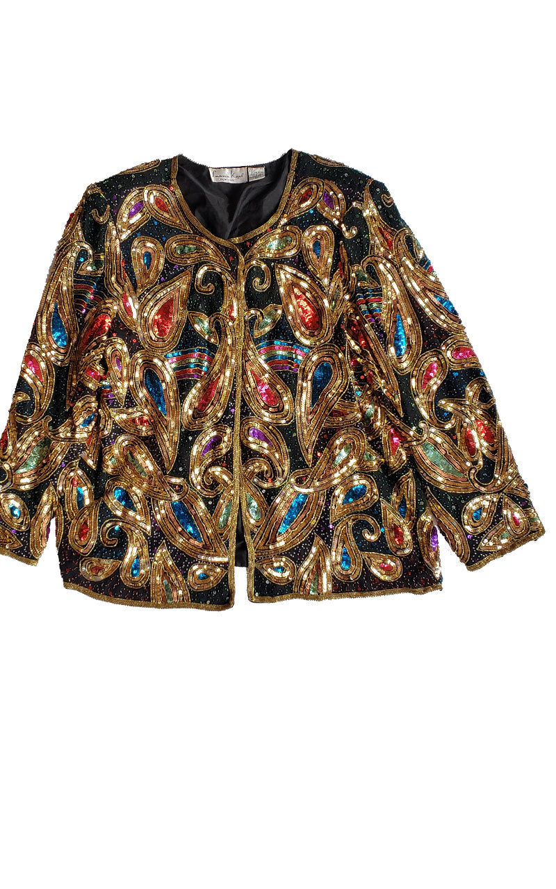 Vintage Laurence Kazar NY Sequined Jacket