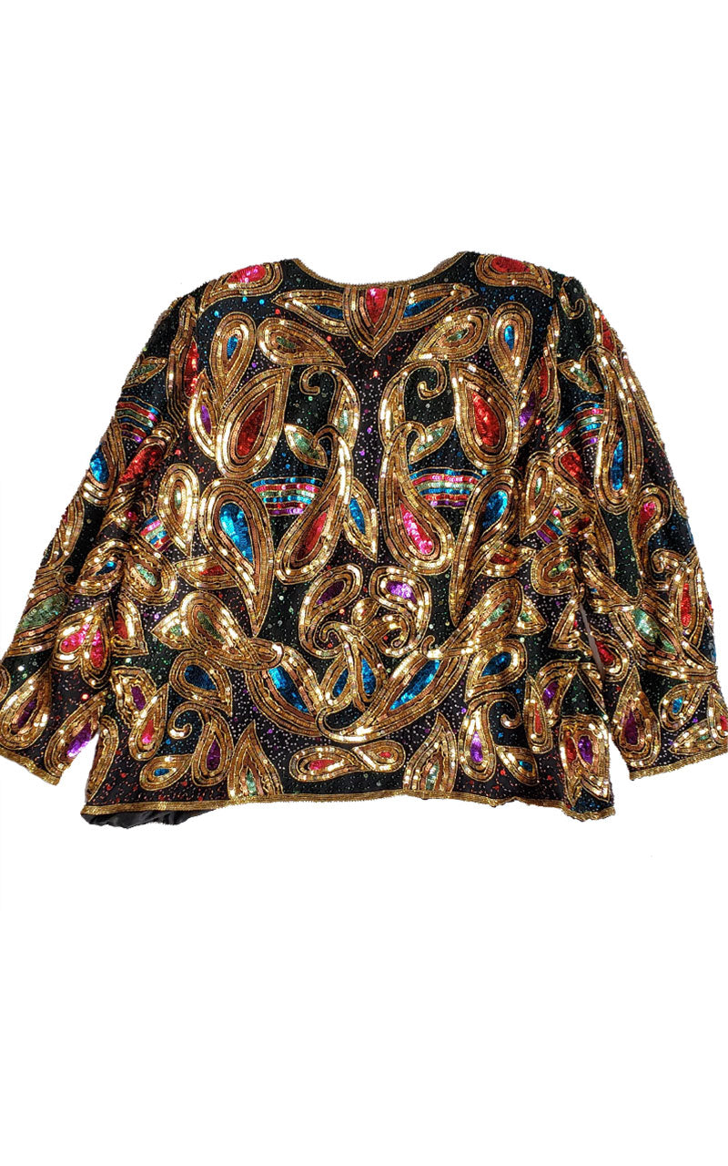 Vintage Laurence Kazar NY Sequined Jacket