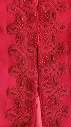 Vintage Nolan Red Beaded Blazer