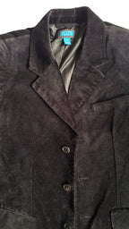 Boy's Black Velvet Blazer