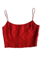 90s Ralph Lauren Red Silk Topper