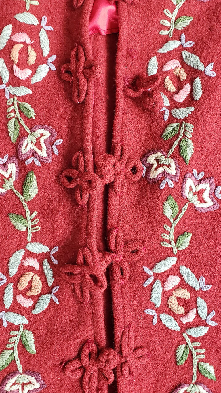 Vintage Fresh Groove Rust Embroidered Jacket