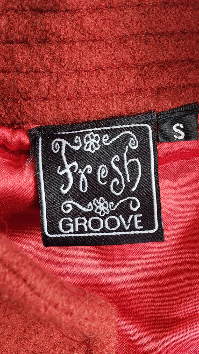 Vintage Fresh Groove Rust Embroidered Jacket