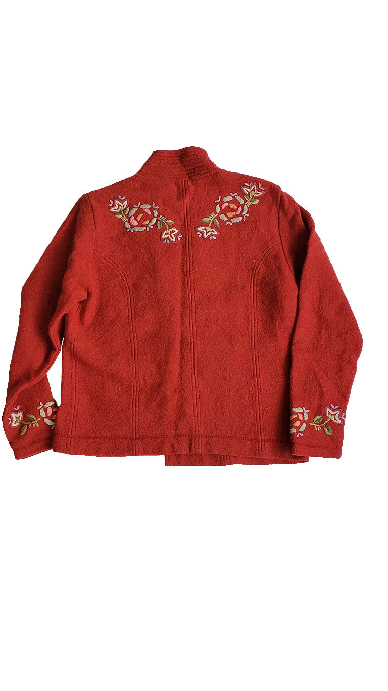 Vintage Fresh Groove Rust Embroidered Jacket
