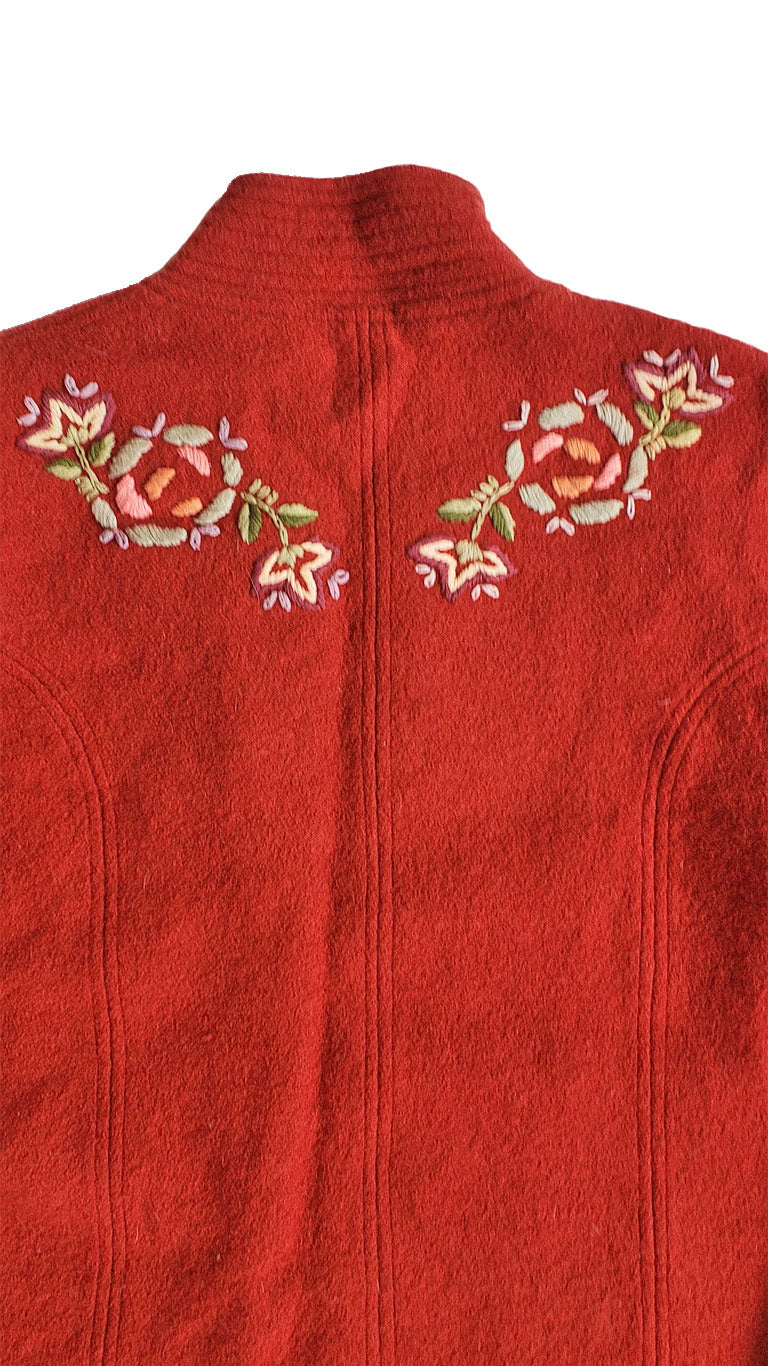 Vintage Fresh Groove Rust Embroidered Jacket