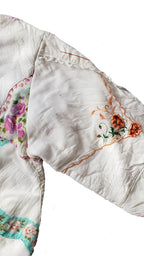 Handmade Vintage Handkerchief Quilted Jacket