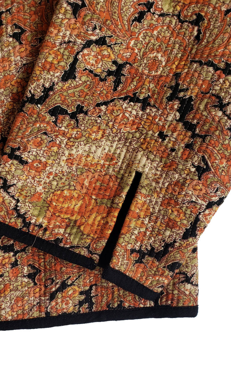 April Cornell Vintage Quilted Paisley Print Jacket